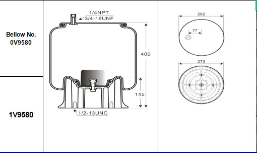Ανοίξεις αέρα ρυμουλκών Yiconton για Hendrickson s-20127 W01-358-9580 SC2761