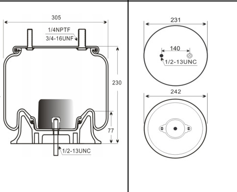 W01-358-8204 Firestone άνοιξη αέρα για τη SAF Ολλανδία 90557223 φορτηγών